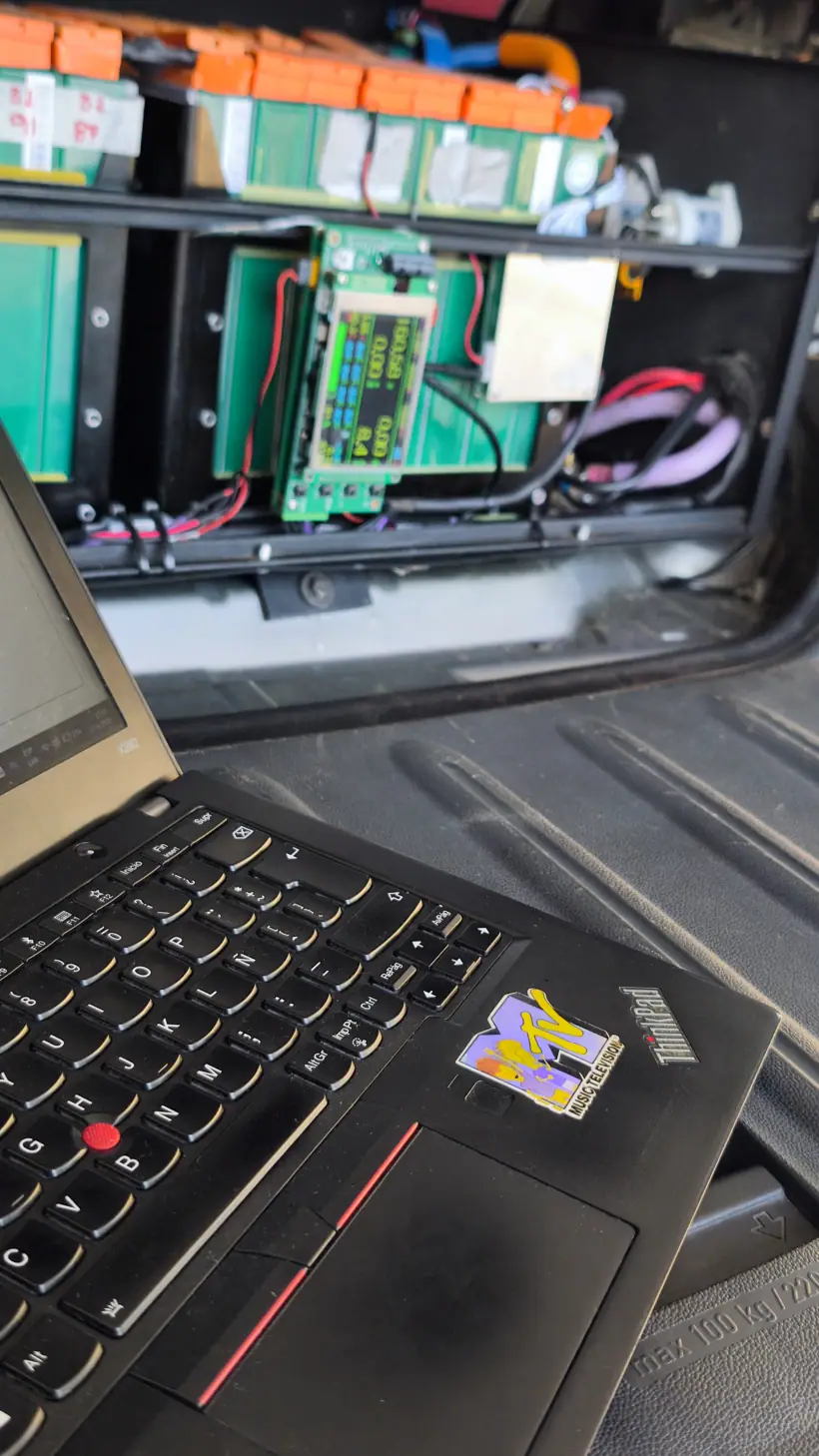 Lectura del BMS celda por celda desde la notebook